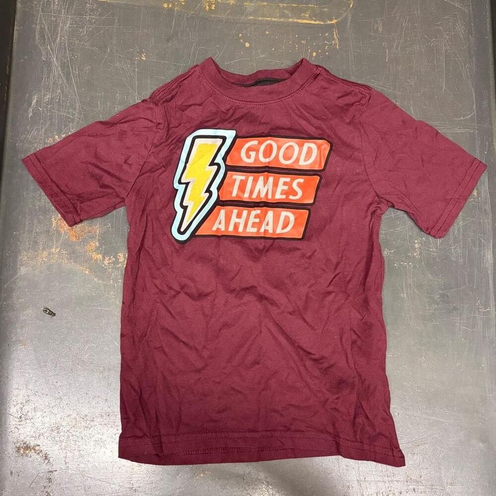 Wonder-nation Men's Burgundy and Red T-shirt